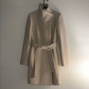 Aritzia Funnel Neck Connor Coat - Wool Cashmere Blend